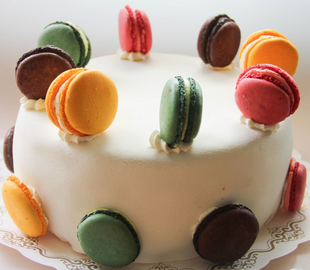 Berekening Kust Koopje Macaron vanille mousse taart - Patisserie Marijn
